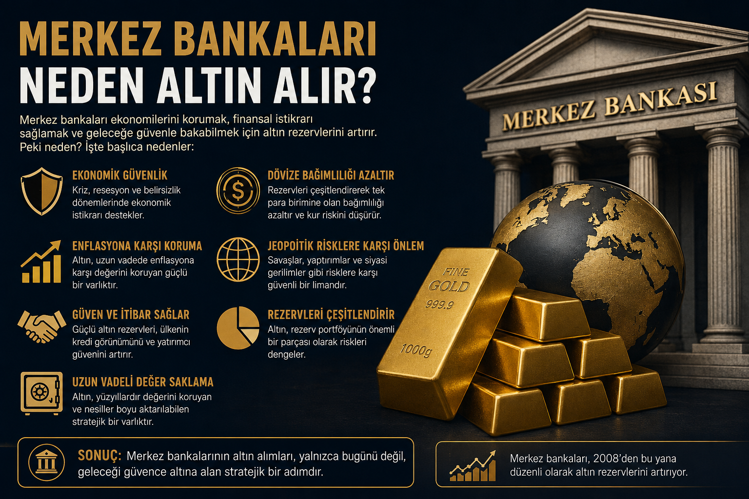 Merkez Bankaları Neden Altın Alır?